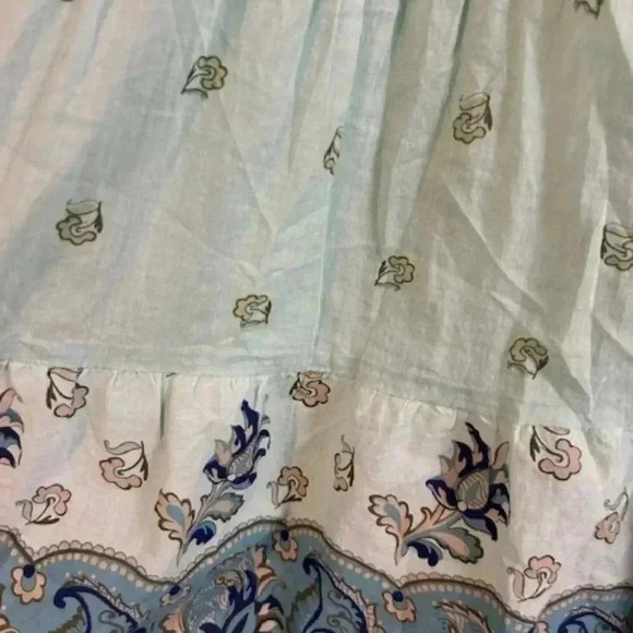 Teal and Aqua Boho Summer  Dress Size M - Picture 2 of 7